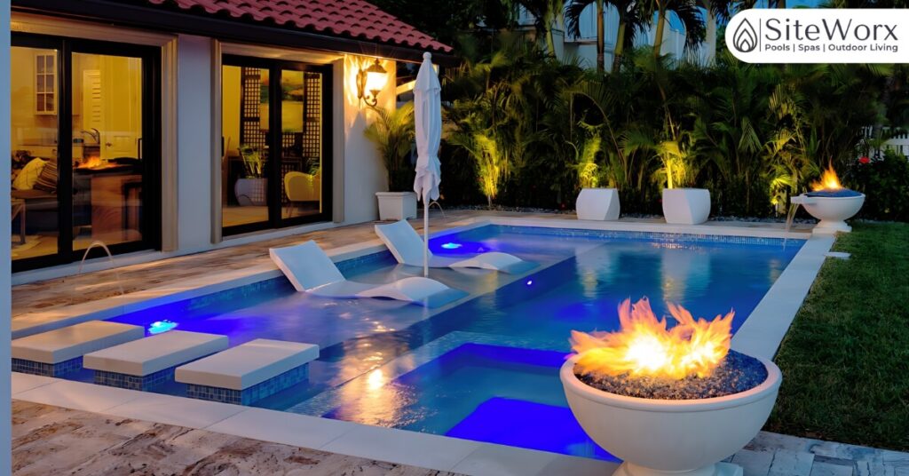 Swimming Pool Firepit