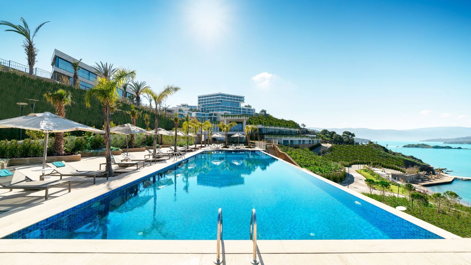 Lounge Chair Near Swimming Pool