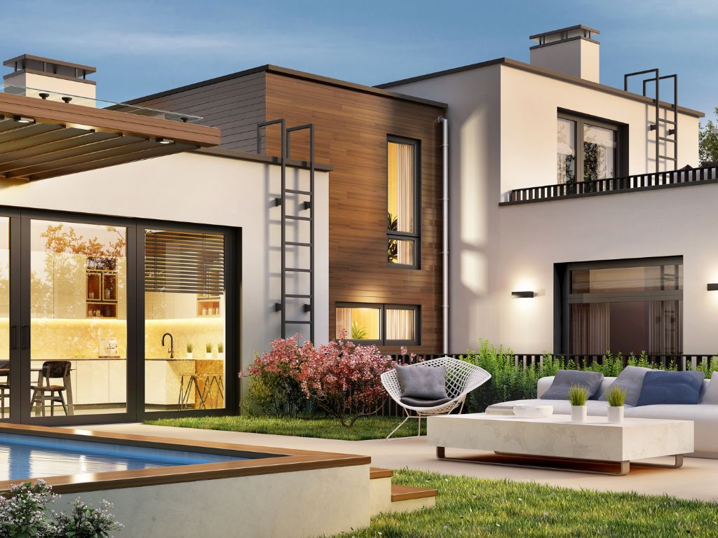 Unrivaled Entertainment: Fire Features, Seating, and More for Lavish Gatherings 2 pool with outdoor sofa
