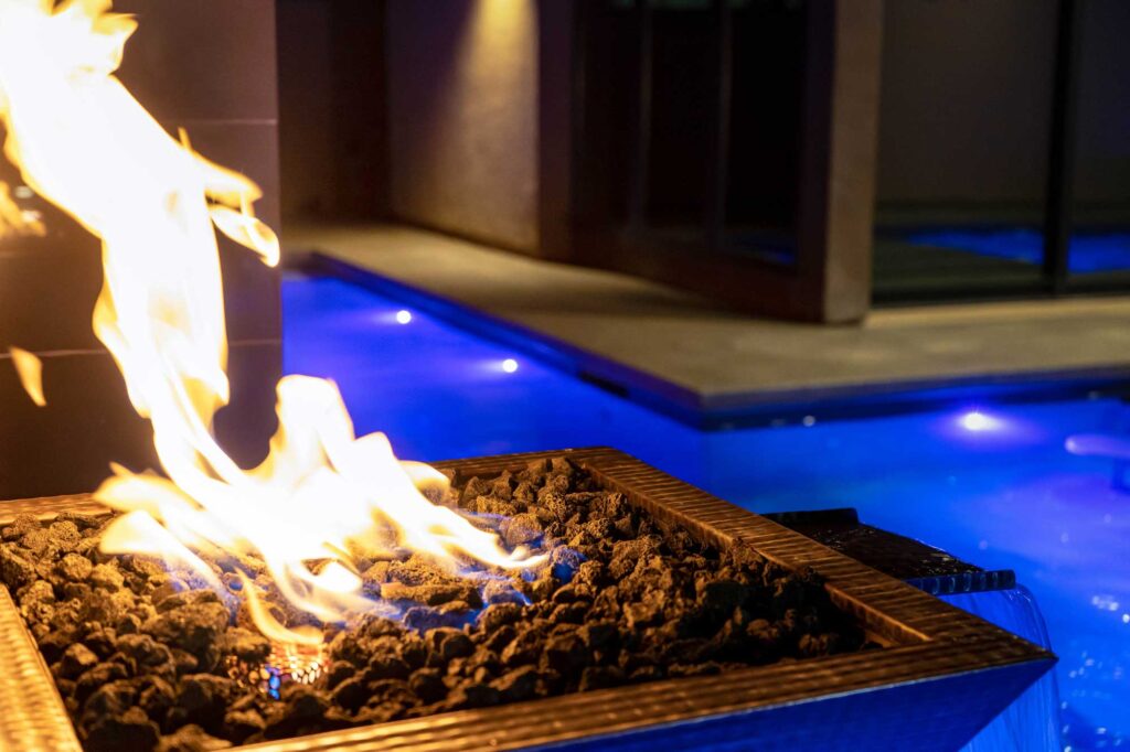 Unrivaled Entertainment: Fire Features, Seating, and More for Lavish Gatherings 1 swimming pool firepits