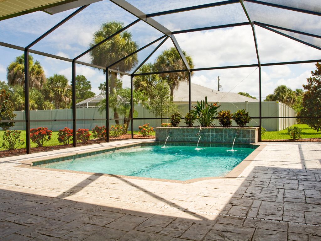 Luxury screened in pool